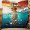 When I Rise Give Me Jesus Christian Quilt Blanket – Christian Gift For Believers