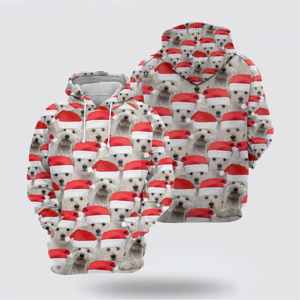 West Highland White Terrier Christmas Group All Over Print 3D Hoodie – Pet Lover Christmas Hoodie