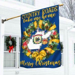 West Virginia Merry Christmas Country Roads Take&hellip;