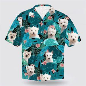 Westie Dog On The Green Tropic Background&hellip;