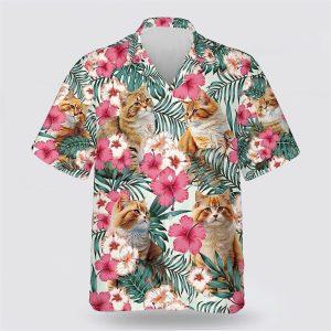 Yellow Cat With Pink Flower Tropic Pattern&hellip;
