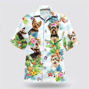 Yorkshire Terrier Dog Pineapple Flower Pattern Hawaiian&hellip;