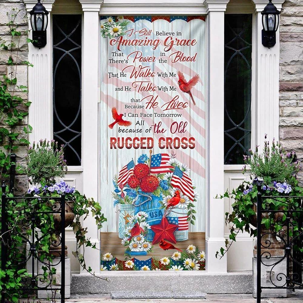 Amazing Grace Door Cover, Gift For Christian