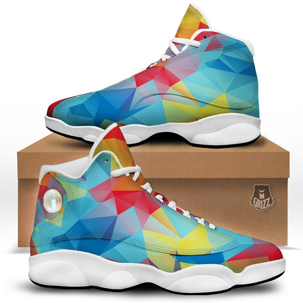 Autism Basketball Shoes, Abstract Colorful Autism Awareness Print Basketball Shoes, Autism Shoes, Autism Awareness Shoes