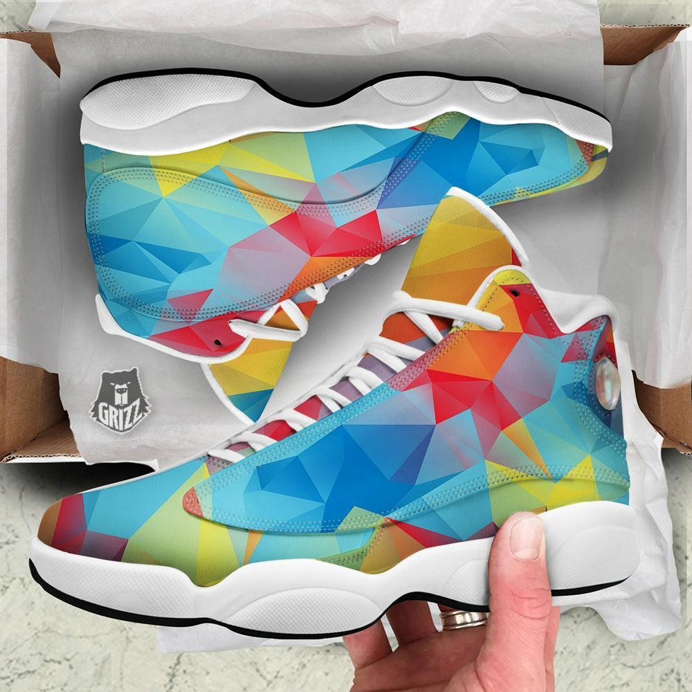 Autism Basketball Shoes, Abstract Colorful Autism Awareness Print Basketball Shoes, Autism Shoes, Autism Awareness Shoes