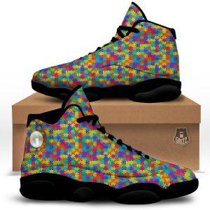 Autism Basketball Shoes, Awareness Puzzle Colorful Autism&hellip;