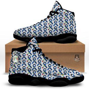 Autism Basketball Shoes, Blue Autism Awarenes Print&hellip;