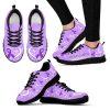 Breast Cancer Shoes, Pancreatic Cancer Shoes Awareness Heart Sneaker Walking Shoes, Breast Cancer Sneakers