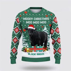 Black Angus Green Merry Christmas Ugly Sweater,&hellip;