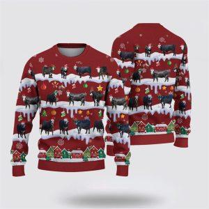 Black Baldy Christmas Knitted Sweater, Gifts For&hellip;