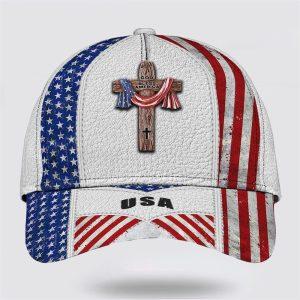 Christian Baseball Cap, American Flag On Cross… Christian Baseball Cap, American Flag On Cross…