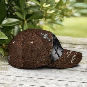 Christian Baseball Cap, Classic Leather Style Faith&hellip;