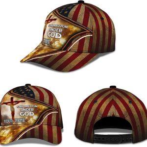 Christian Baseball Cap, Cross One Nation Under&hellip;