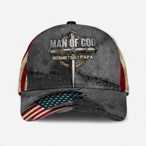 Christian Baseball Cap, Dad The Man Of… Christian Baseball Cap, Dad The Man Of…