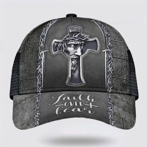 Christian Baseball Cap, Faith Over Fear Jesus… Christian Baseball Cap, Faith Over Fear Jesus…