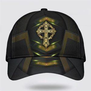 Christian Baseball Cap, God Cross Metal Gold… Christian Baseball Cap, God Cross Metal Gold…