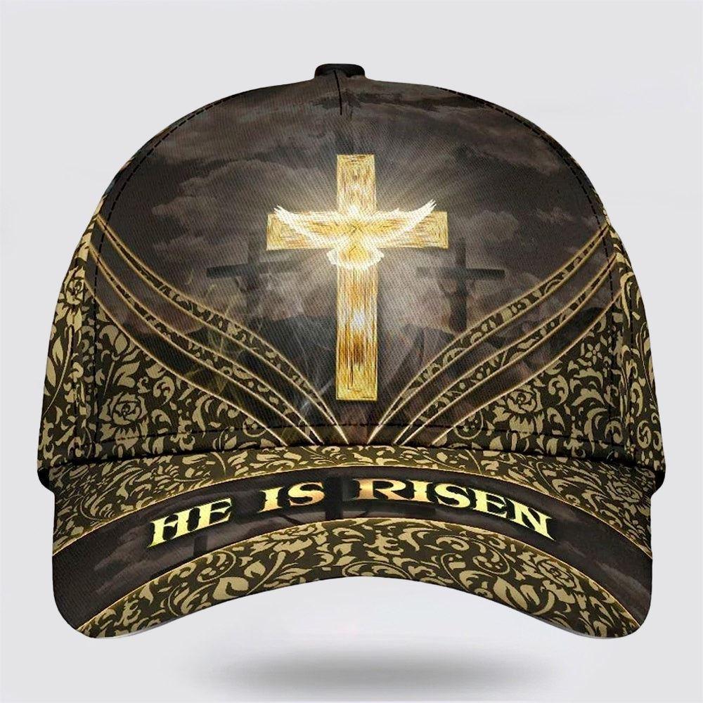 Christian Baseball Cap, He Is Risen Cross Baseball Cap, Mens Baseball Cap, Women’s Baseball Cap Christian Baseball Cap, He Is Risen Cross Baseball Cap, Mens Baseball Cap, Women’s Baseball Cap