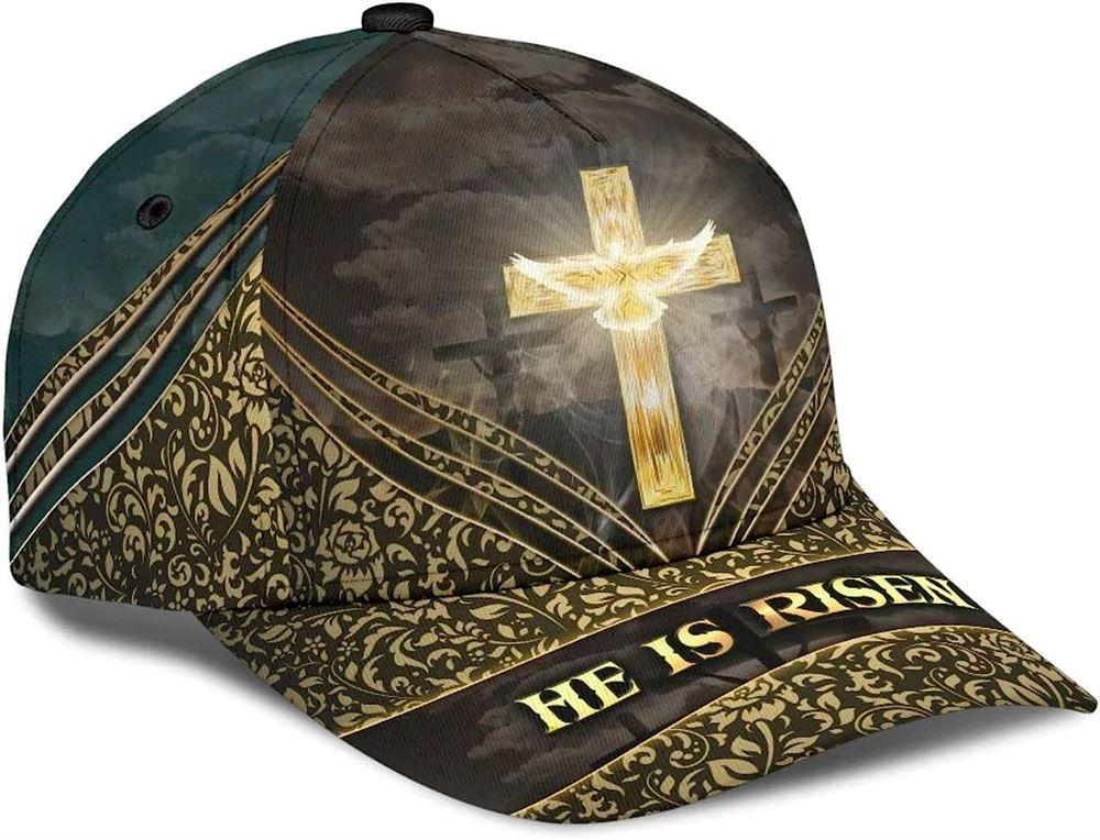 Christian Baseball Cap, He Is Risen Cross Baseball Cap, Mens Baseball Cap, Women’s Baseball Cap Christian Baseball Cap, He Is Risen Cross Baseball Cap, Mens Baseball Cap, Women’s Baseball Cap
