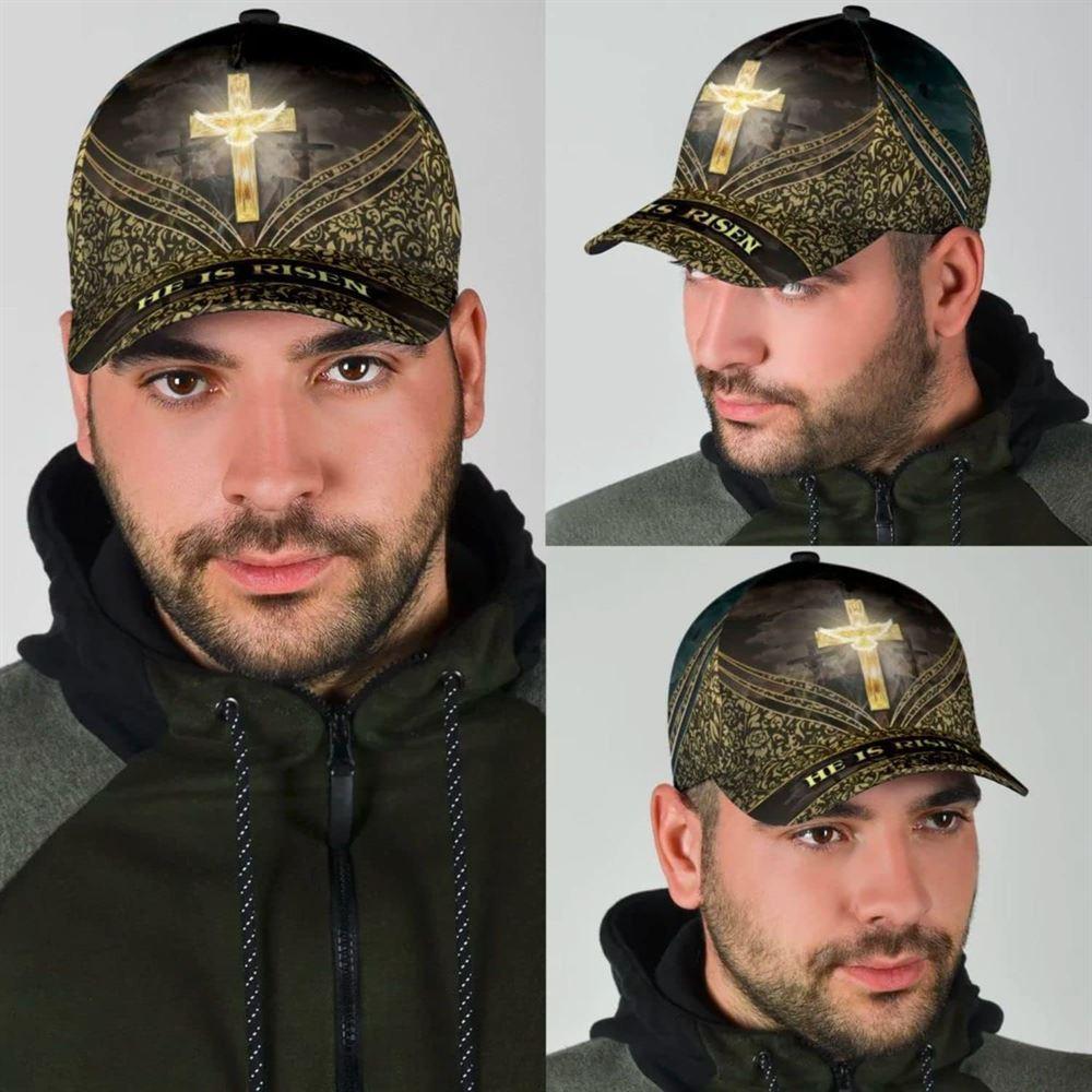 Christian Baseball Cap, He Is Risen Cross Baseball Cap, Mens Baseball Cap, Women’s Baseball Cap Christian Baseball Cap, He Is Risen Cross Baseball Cap, Mens Baseball Cap, Women’s Baseball Cap