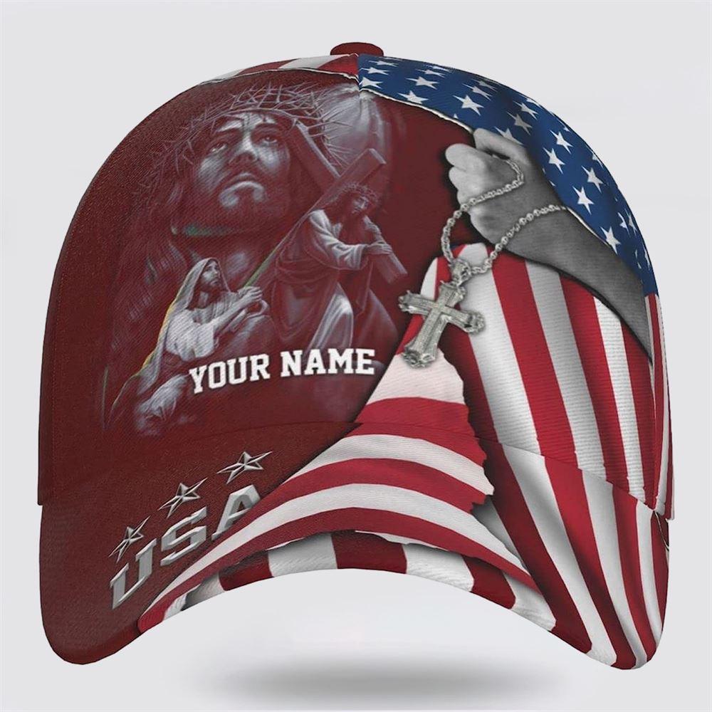 Christian Baseball Cap, Jesus Christ Carrying The Cross Custom Name All Over Print Baseball Cap, Mens Baseball Cap, Women’s Baseball Cap Christian Baseball Cap, Jesus Christ Carrying The Cross Custom Name All Over Print Baseball Cap, Mens Baseball Cap, Women’s Baseball Cap