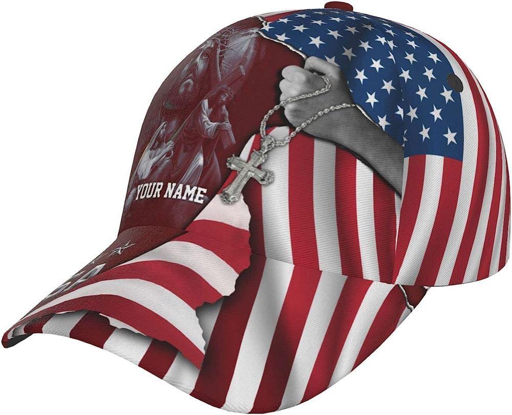 Christian Baseball Cap, Jesus Christ Carrying The Cross Custom Name All Over Print Baseball Cap, Mens Baseball Cap, Women’s Baseball Cap Christian Baseball Cap, Jesus Christ Carrying The Cross Custom Name All Over Print Baseball Cap, Mens Baseball Cap, Women’s Baseball Cap