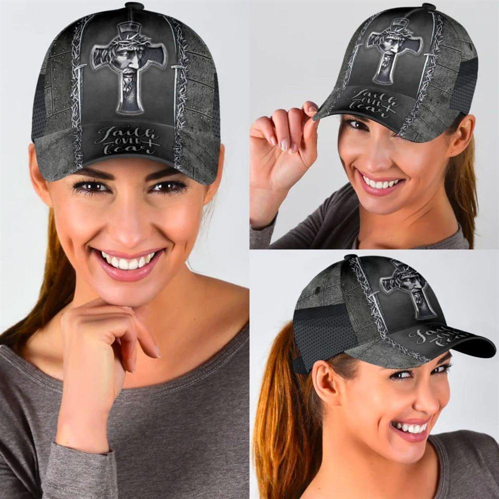 Christian Baseball Cap, Jesus Cross Faith Over Fear All Over Print Baseball Cap, Mens Baseball Cap, Women’s Baseball Cap Christian Baseball Cap, Jesus Cross Faith Over Fear All Over Print Baseball Cap, Mens Baseball Cap, Women’s Baseball Cap