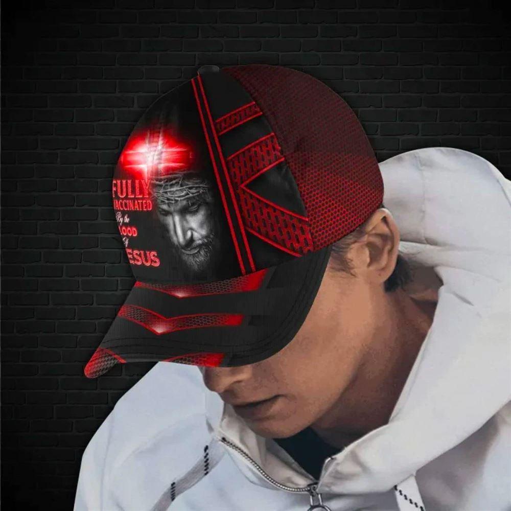 Christian Baseball Cap, Jesus Fully Vaccinated By The Blood Of Jesus All Over Print Baseball Cap, Mens Baseball Cap, Women’s Baseball Cap Christian Baseball Cap, Jesus Fully Vaccinated By The Blood Of Jesus All Over Print Baseball Cap, Mens Baseball Cap, Women’s Baseball Cap