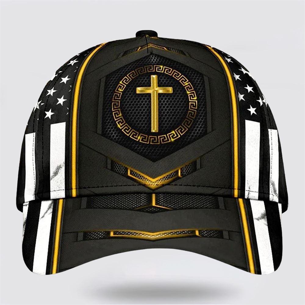 Christian Baseball Cap, Jesus Gold Flag Cross All Over Print Baseball Cap, Mens Baseball Cap, Women’s Baseball Cap Christian Baseball Cap, Jesus Gold Flag Cross All Over Print Baseball Cap, Mens Baseball Cap, Women’s Baseball Cap