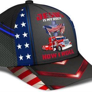 Christian Baseball Cap Jesus Is My Rock How I Roll Baseball Cap Mens Baseball Cap Women s Baseball Cap 4 pugfoa.jpg