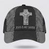 Christian Baseball Cap, Jesus Is My Savior Cross Light Baseball Cap, Mens Baseball Cap, Women’s Baseball Cap