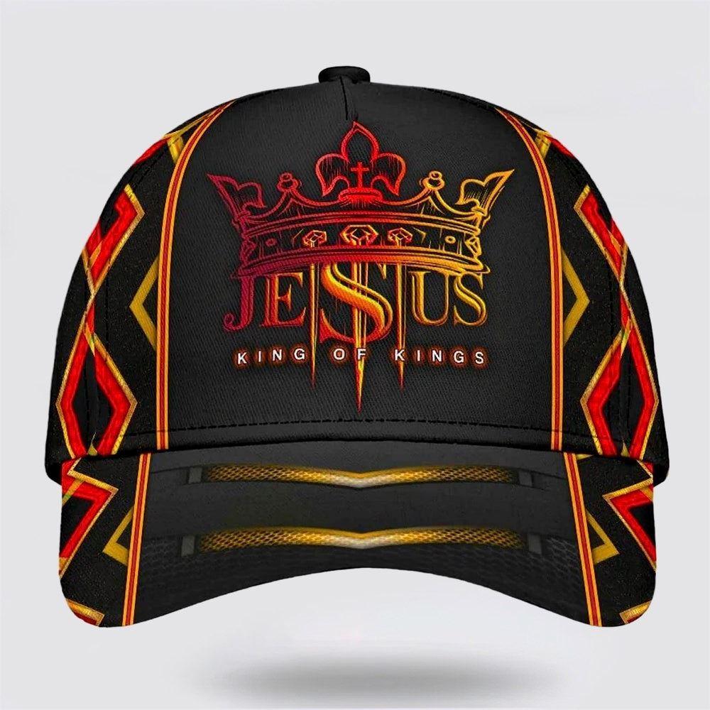 Christian Baseball Cap, Jesus King Of Kings Baseball Cap, Mens Baseball Cap, Women’s Baseball Cap