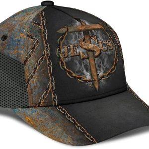 Christian Baseball Cap, Jesus Nail Cross Crown&hellip;