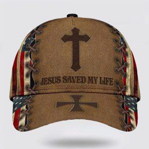 Christian Baseball Cap, Jesus Saved My Life… Christian Baseball Cap, Jesus Saved My Life…