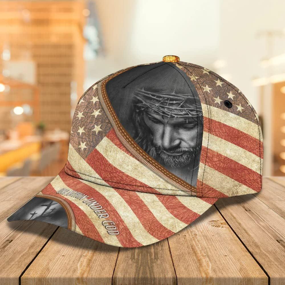 Christian Baseball Cap, Jesus With Crown Of Thorns Classic Hat All Over Print, Mens Baseball Cap, Women’s Baseball Cap Christian Baseball Cap, Jesus With Crown Of Thorns Classic Hat All Over Print, Mens Baseball Cap, Women’s Baseball Cap