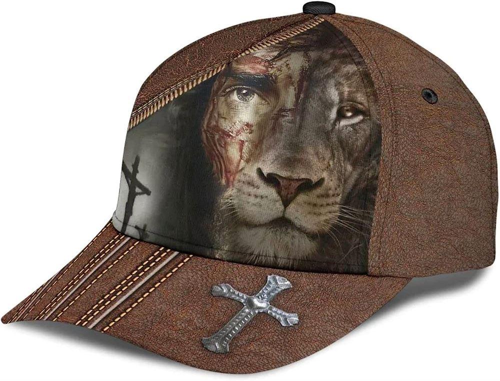 Christian Baseball Cap, Lion Crucifixion Of Jesus Classic Hat All Over Print, Mens Baseball Cap, Women’s Baseball Cap Christian Baseball Cap, Lion Crucifixion Of Jesus Classic Hat All Over Print, Mens Baseball Cap, Women’s Baseball Cap