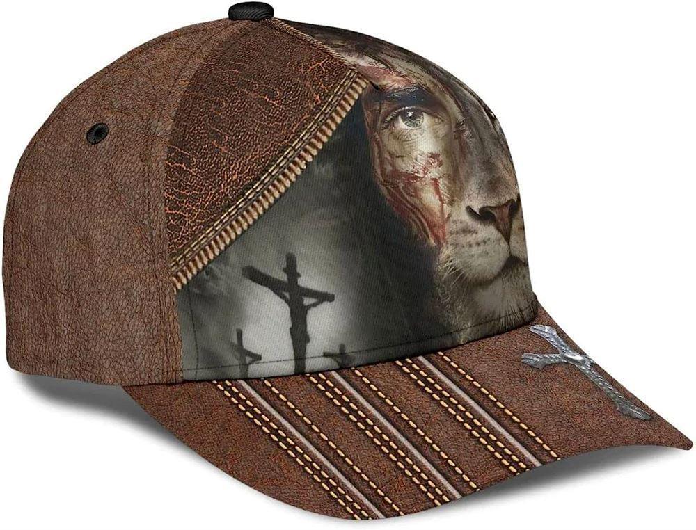 Christian Baseball Cap, Lion Crucifixion Of Jesus Classic Hat All Over Print, Mens Baseball Cap, Women’s Baseball Cap Christian Baseball Cap, Lion Crucifixion Of Jesus Classic Hat All Over Print, Mens Baseball Cap, Women’s Baseball Cap