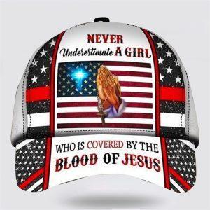 Christian Baseball Cap, Never Underestimate A Girl&hellip;