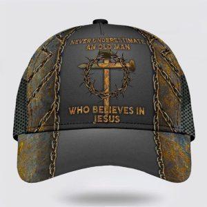 Christian Baseball Cap, Never Underestimate Who Believes&hellip;