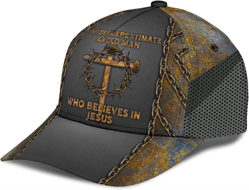 Christian Baseball Cap, Never Underestimate Who Believes In Jesus Classic Hat All Over Print, Mens Baseball Cap, Women’s Baseball Cap Christian Baseball Cap, Never Underestimate Who Believes In Jesus Classic Hat All Over Print, Mens Baseball Cap, Women’s Baseball Cap