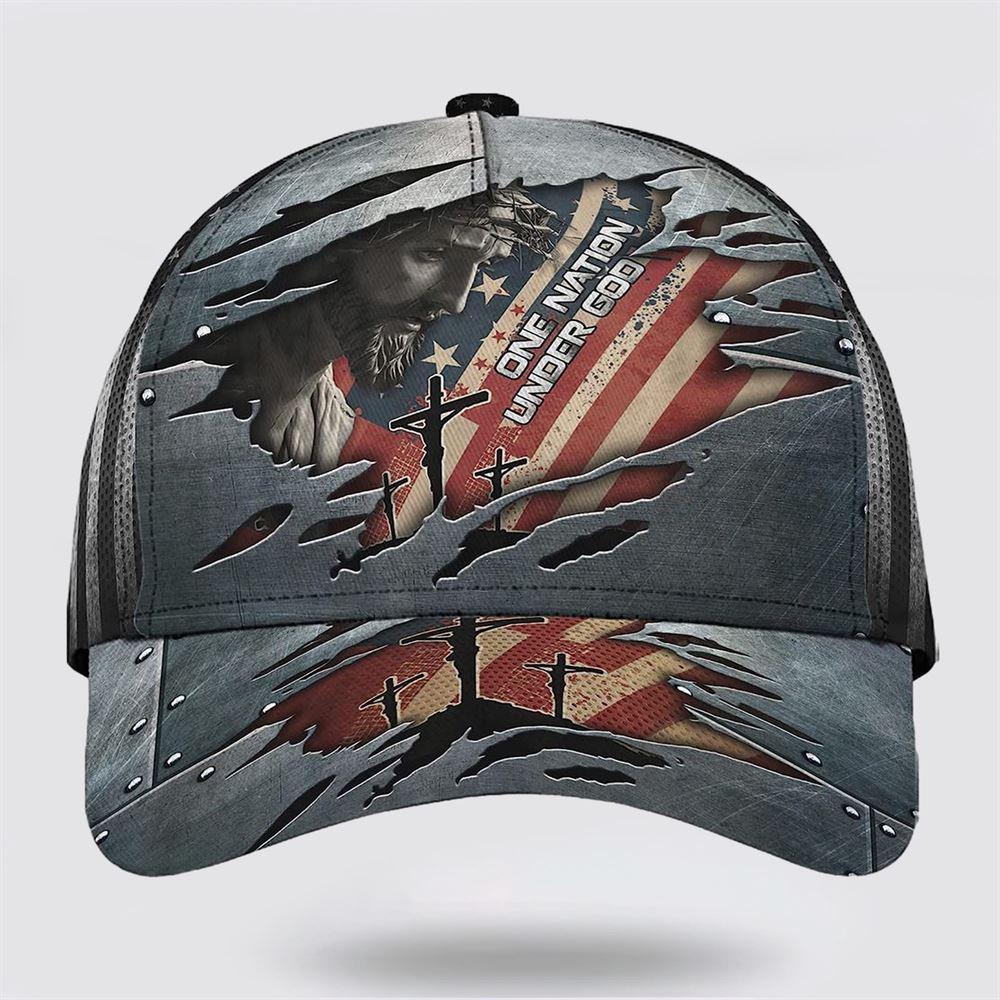 Christian Baseball Cap, One Nation Under God With American Flag All Over Print Baseball Cap, Mens Baseball Cap, Women’s Baseball Cap Christian Baseball Cap, One Nation Under God With American Flag All Over Print Baseball Cap, Mens Baseball Cap, Women’s Baseball Cap