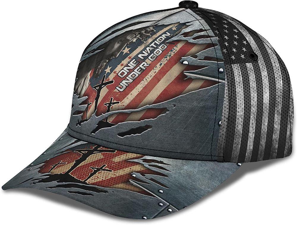Christian Baseball Cap, One Nation Under God With American Flag All Over Print Baseball Cap, Mens Baseball Cap, Women’s Baseball Cap Christian Baseball Cap, One Nation Under God With American Flag All Over Print Baseball Cap, Mens Baseball Cap, Women’s Baseball Cap