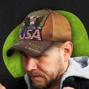 Christian Baseball Cap, Stand For Flag Kneel&hellip;