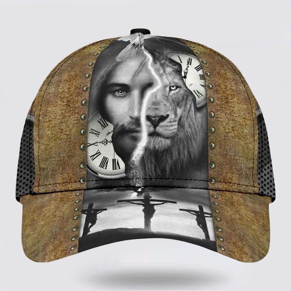 Christian Baseball Cap, The Lion And Jesus Face Classic Hat All Over Print, Mens Baseball Cap, Women’s Baseball Cap Christian Baseball Cap, The Lion And Jesus Face Classic Hat All Over Print, Mens Baseball Cap, Women’s Baseball Cap