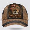 Christian Baseball Cap, The Lion Jesus Is My Savior Crucifixion Of Jesus Classic Hat All Over Print, Mens Baseball Cap, Women’s Baseball Cap