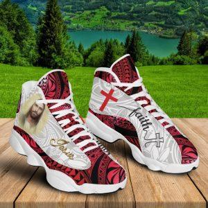 Christian Basketball Shoes, Jesus Faith Portrait Art&hellip;