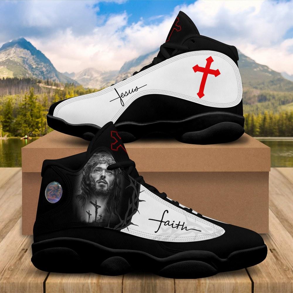Christian Basketball Shoes, Jesus Portrait Art And Faith Basketball Shoes Keep Faith, Jesus Shoes, Christian Fashion Shoes