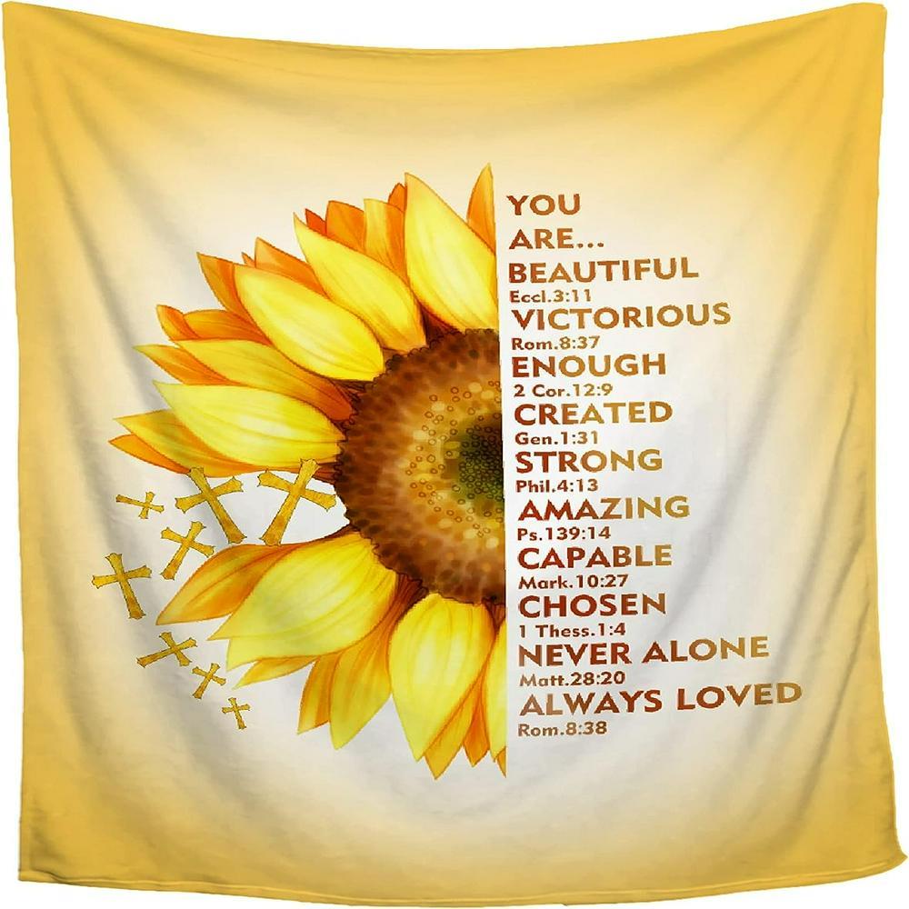 Christian Bible Verse Small Christian Quilt Blanket, Christian Blanket Gift For Believers