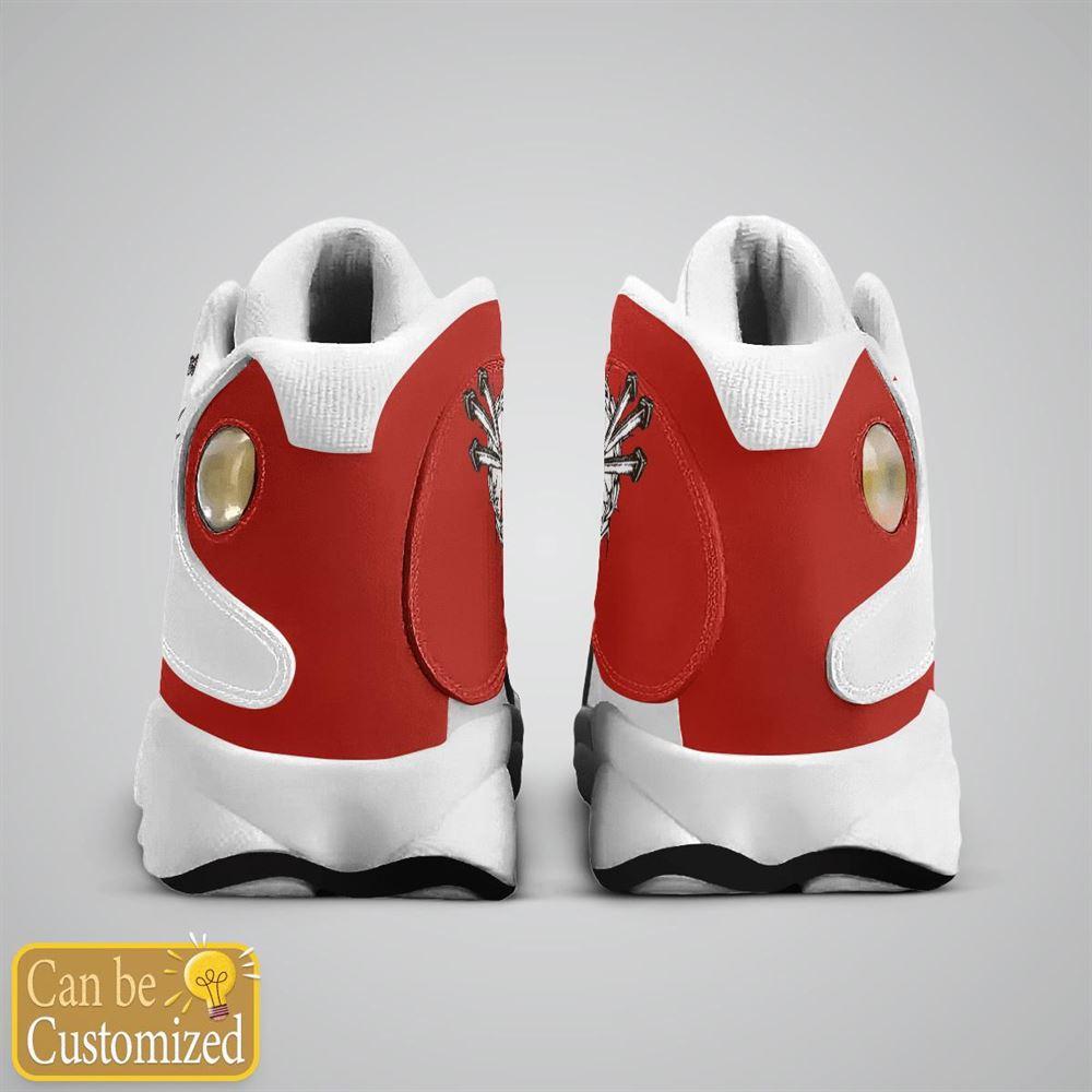 Christian Shoes, Jesus Blood Walk By Faith Red Custom Name Jd13 Shoes, Jesus Christ Shoes, Jesus Jd13 Shoes