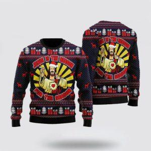Christian Sweater, Funny Jesus Ugly Christmas Sweater,&hellip;