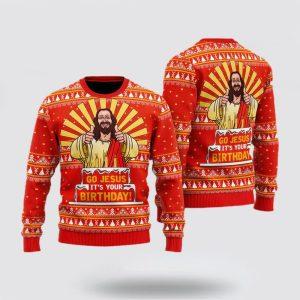 Christian Sweater, Go Jesus It’s Your Birthday&hellip;